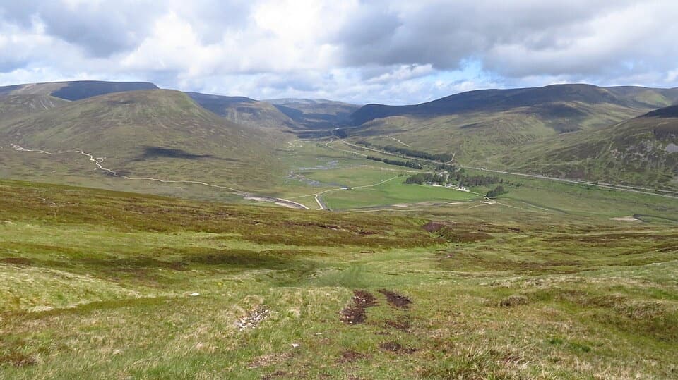 Meall na Leitreach from Dalnaspidal in Cairngorms National Park