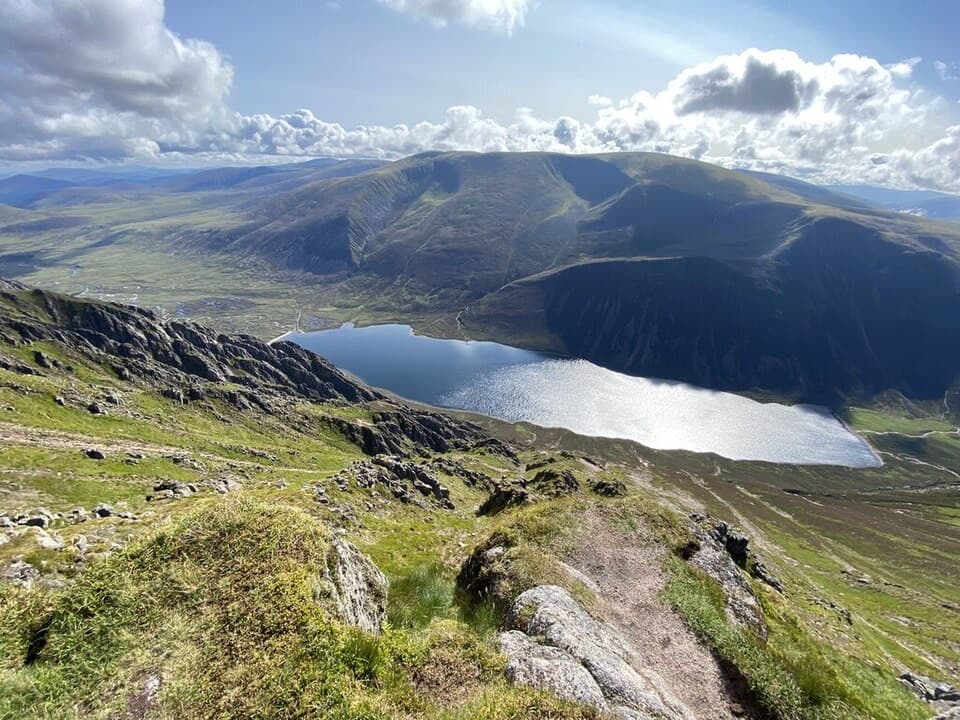 Sgòr Gaoith from Glen Feshie in Cairngorms National Park