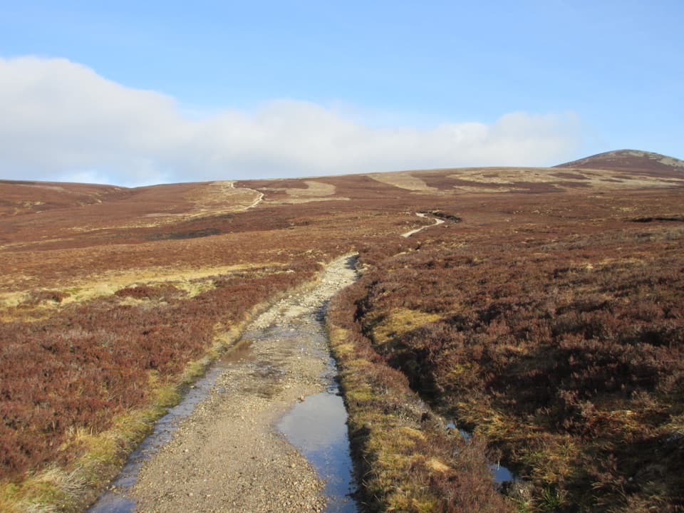 Mount Keen Through-Route from Bridge of Muick to Invermark in Cairngorms National Park