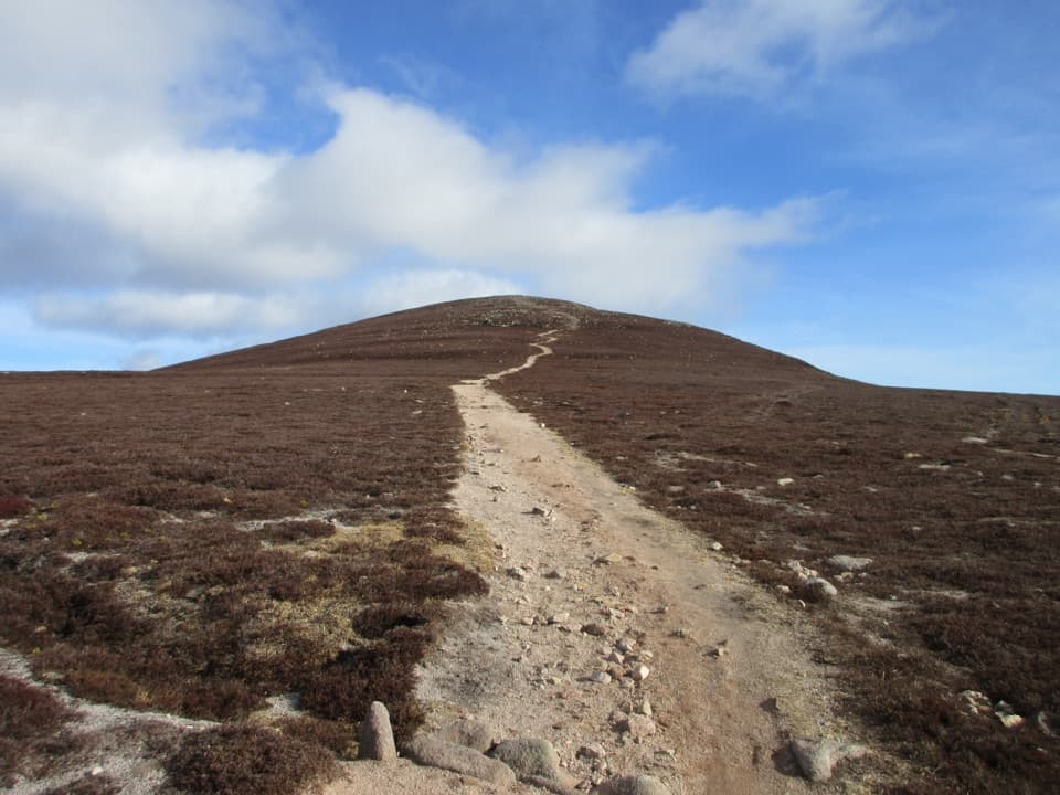 Mount Keen from Glen Esk in Cairngorms National Park