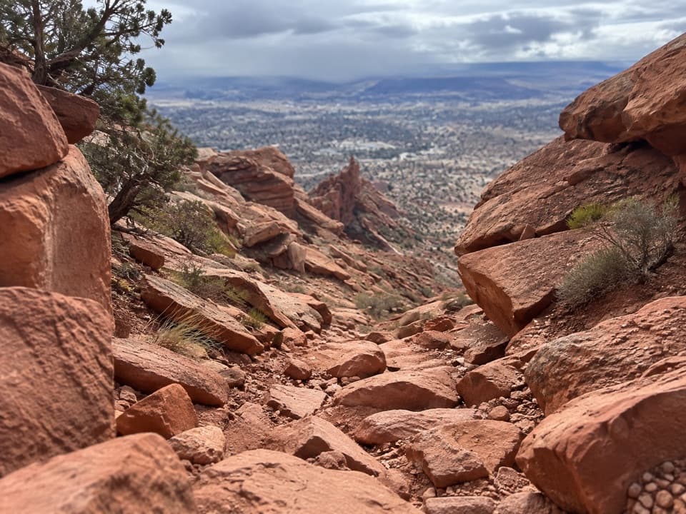 Golden Stairs Trail in Canyonlands National Park
