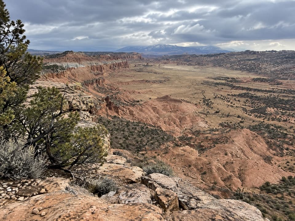 Upper South Desert Overlook in Capitol Reef National Park