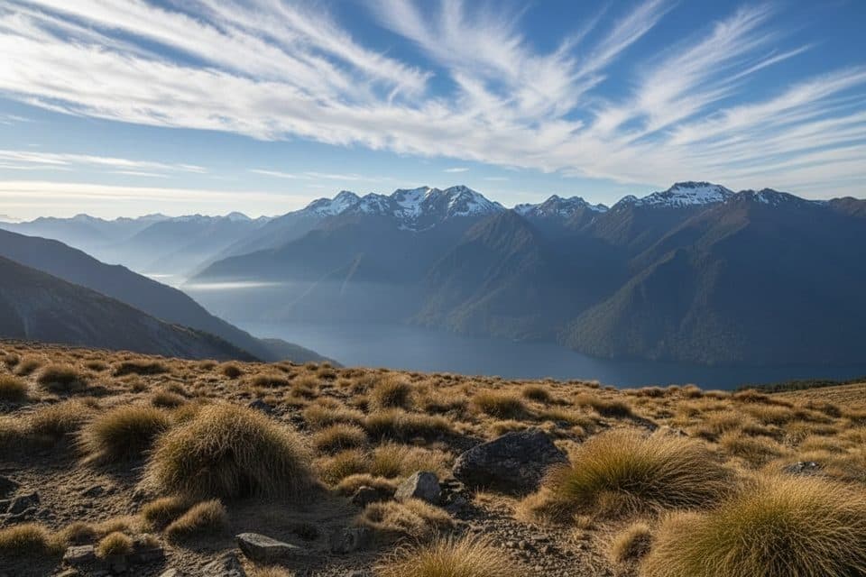 Luxmore Summit Track in Fiordland National Park