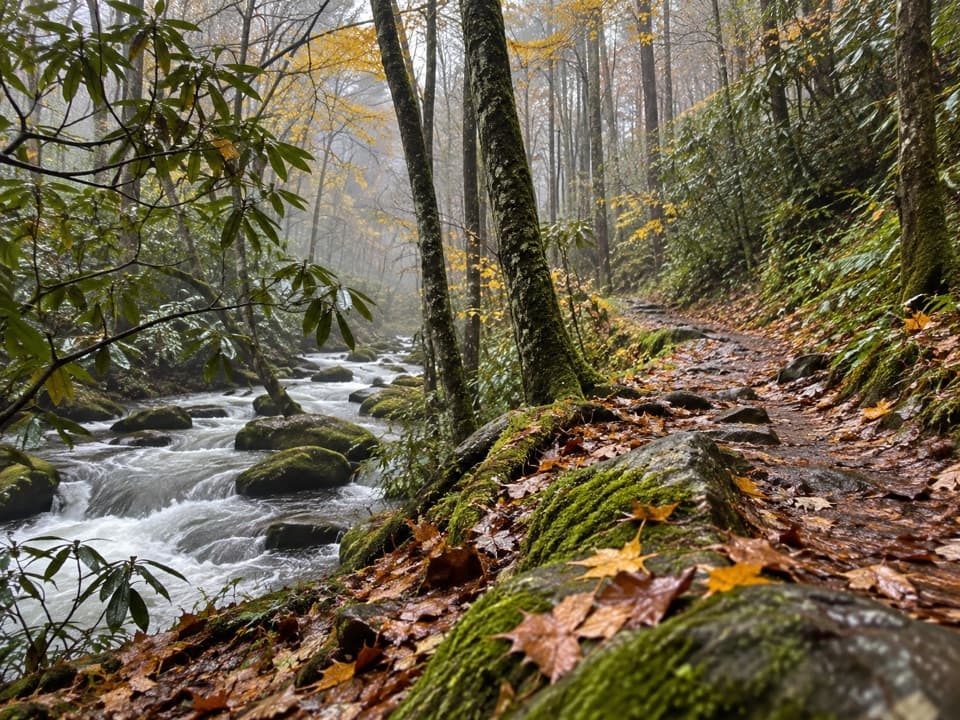 Goshen Prong Trail in Great Smoky Mountains National Park