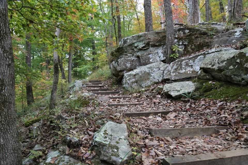 Green River Bluffs, Echo River Springs, Sinkhole and Heritage Loop in Mammoth Cave National Park