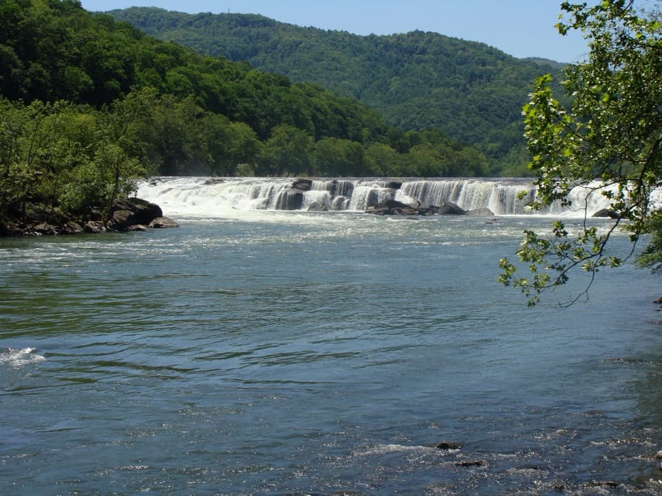 Sandstone Falls Boardwalk in New River Gorge National Park