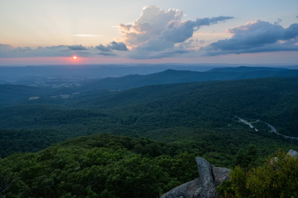 Marys Rock Summit Trail in Shenandoah National Park