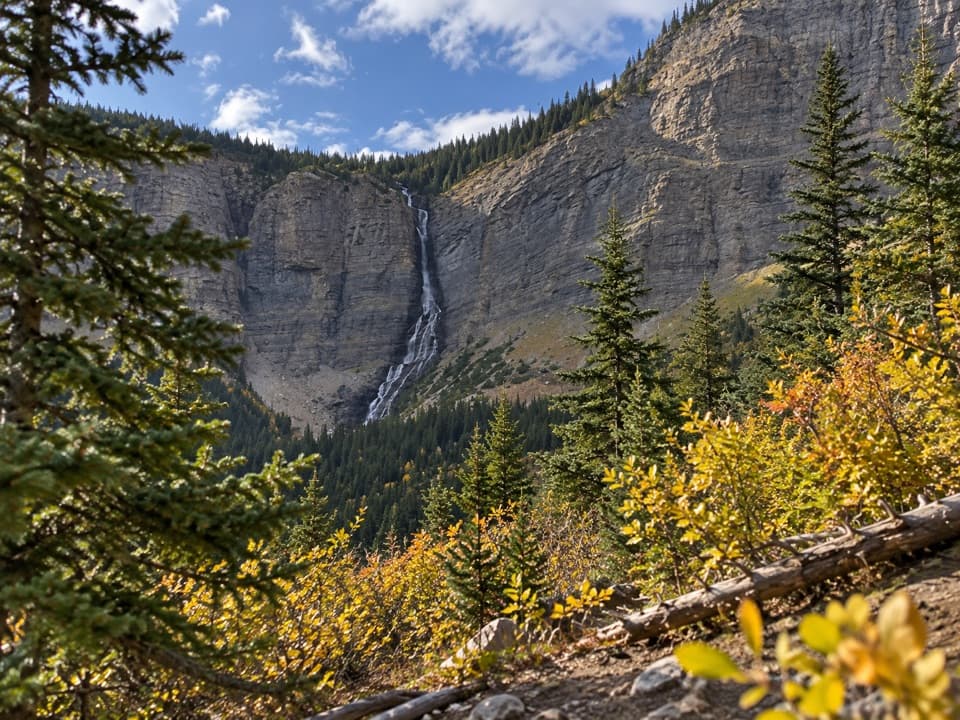 Lineham Falls Trail in Waterton Lakes National Park