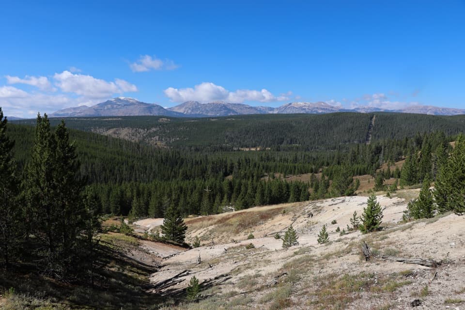 Solfatara Creek Trail in Yellowstone National Park