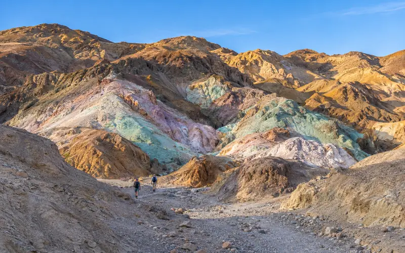 Pastel mineral colors on the hills of Artists Palette