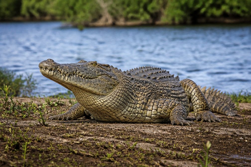 Crocodile in Overseas Highway