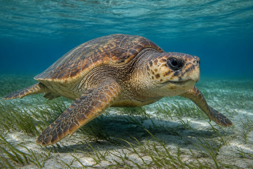Loggerhead Sea Turtle wildlife guide for Overseas Highway
