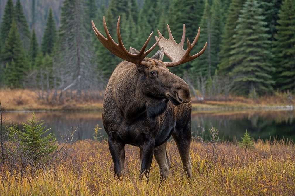 Moose in Beartooth Highway