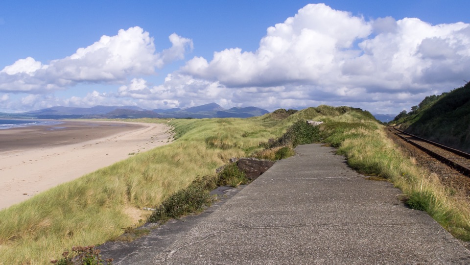 Harlech Beach in Eryri National Park