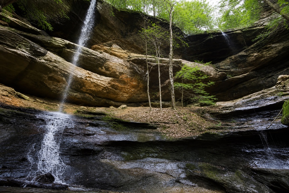 Twin Falls in Hocking Hills State Park