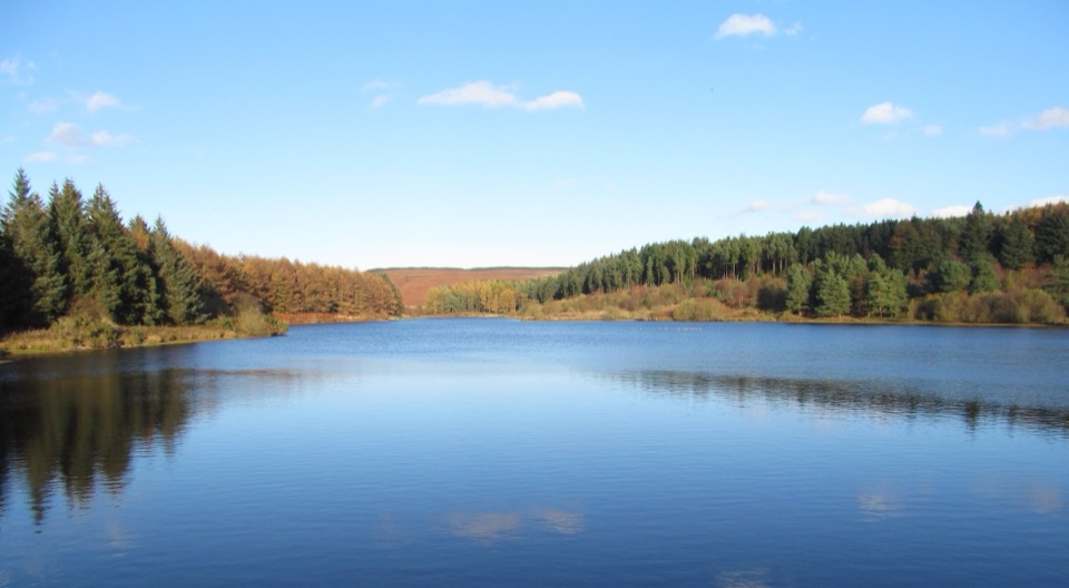 Cod Beck Reservoir in North York Moors National Park