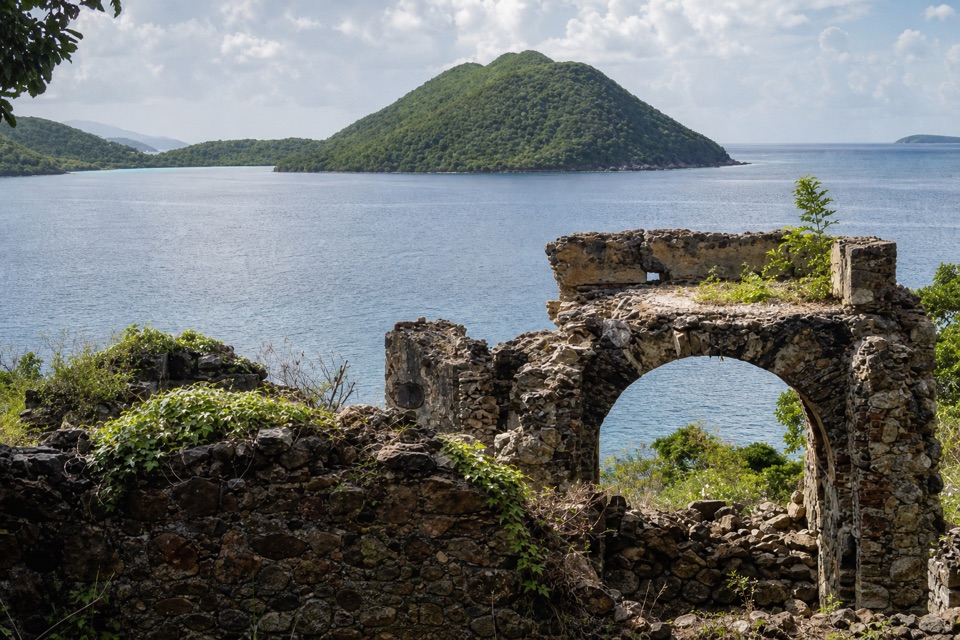 Murphy Great House Ruins in Virgin Islands National Park