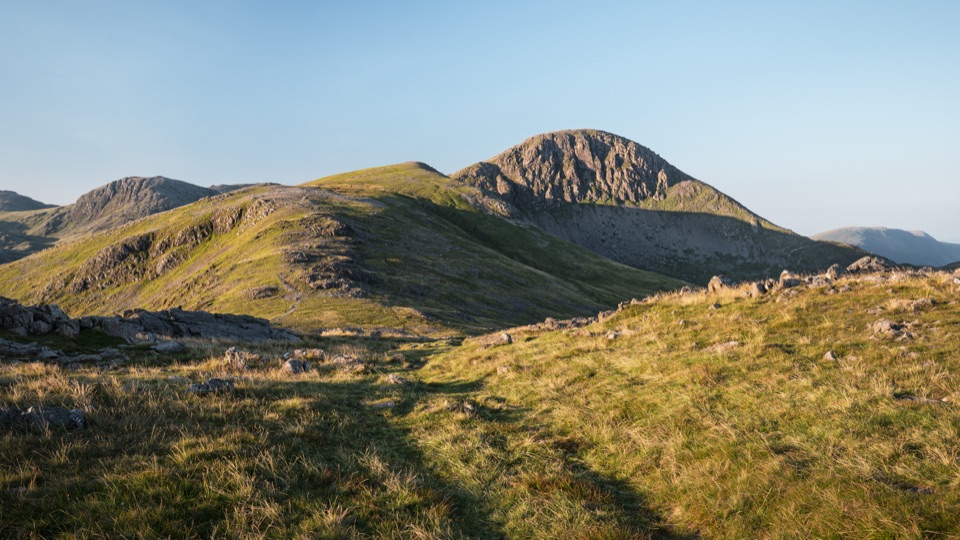 Great Gable from Honister Pass in Lake District National Park
