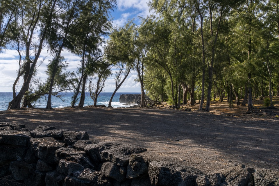 King’s Highway Trail at MacKenzie in Red Road (Kapoho–Kalapana Road), Hawaii